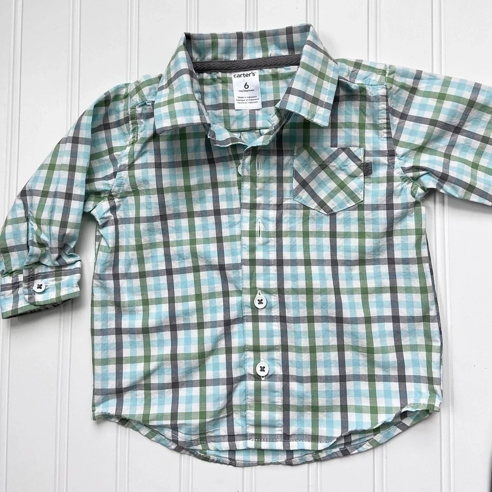•Carter’s• button shirt/pant set